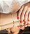Conjunto de anel e bracelete cravejado de zirconia cristal banho em ouro 18k - Imagem 2