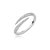 Conjunto de anel e bracelete cravejado de zirconia cristal banho em rodio branco - Imagem 3