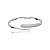 Conjunto de anel e bracelete cravejado de zirconia cristal banho em rodio branco - Imagem 3