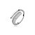 Conjunto de anel e bracelete cravejado de zirconia cristal banho em rodio branco - Imagem 4