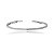 Conjunto de anel e bracelete cravejado de zirconia cristal banho em rodio branco - Imagem 4