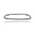 Bracelete cravejado de zirconia cristal banho em rodio branco - Imagem 1