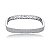 Bracelete cravejado de zirconia cristal banho em rodio branco - Imagem 1