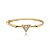 Bracelete cravejado de zirconia cristal banho em ouro 18k - Imagem 1