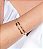 Bracelete cravejado de zirconia cristal banho em ouro 18k - Imagem 2