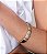 Bracelete cravejado de zirconia cristal banho em ouro 18k - Imagem 3