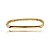 Bracelete dourado liso banho em ouro 18k - Imagem 1