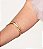 Bracelete dourado liso banho em ouro 18k - Imagem 2