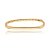 Bracelete dourado liso banho em ouro 18k - Imagem 1