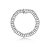 Pulseira cravejada com zirconia cristal banho em rodio branco - Imagem 1