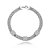 Pulseira cravejada com zirconia cristal banho em rodio branco - Imagem 1