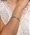 Pulseira cravejada com zirconia cristal banho em rodio branco - Imagem 2