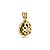 Pingente de luxo cravejado de zircônia ônix e cristal banho em ouro 18k - Imagem 2