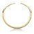 Colar de aro com zirconia cristal banho em ouro 18k - Imagem 1