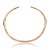 Colar de aro com zirconia cristal banho em ouro 18k - Imagem 1