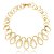 Colar de aro com zirconia cristal banho em ouro 18k - Imagem 1
