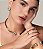 Colar de aro com zirconia cristal banho em ouro 18k - Imagem 3