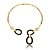 Conjunto de brinco e colar cravejado de zirconia onix banho em ouro 18k - Imagem 4