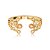 Bracelete dourado cravejado banho em ouro 18k - Imagem 1