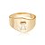 Bracelete dourado cravejado de zirconia cristal banho em ouro 18k - Imagem 1