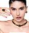 Colar de aro com zirconia onix banho em ouro 18k - Imagem 3