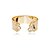 Bracelete cravejado de zirconia cristal banho em ouro 18k - Imagem 1