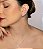 Colar com pingente cravejado de zirconia cristal banho em ouro 18k - Imagem 2