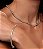 Pulseira de riviera cravejada de zirconia citrino banho em rodio branco - Imagem 2