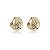 Brinco de argola liso banho em ouro 18k - Imagem 1