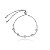 Pulseira cravejada com zirconia cristal banho em rodio branco - Imagem 1