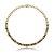 Conjunto de brinco e colar riviera cravejado de zirconia rainbow banho em ouro 18k - Imagem 3
