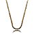 Conjunto de brinco e colar riviera cravejado de zirconia citrino banho em ouro 18k - Imagem 3