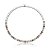 Conjunto de brinco e colar riviera cravejado de zirconia rainbow banho em rodio branco - Imagem 3