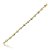 Pulseira riviera cravejada de zirconia cristal banho em ouro 18k - Imagem 1