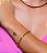 Pulseira riviera cravejada de zirconia granada banho em ouro 18k - Imagem 2