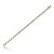 Pulseira riviera cravejada de zirconia cristal banho em ouro 18k - Imagem 1