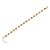 Pulseira riviera cravejada de zirconia ametista banho em ouro 18k - Imagem 1