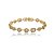 Pulseira riviera cravejada de zirconia cristal banho em ouro 18k - Imagem 1
