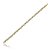 Pulseira riviera cravejada de zirconia cristal banho em ouro 18k - Imagem 1