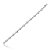 Pulseira riviera cravejada de zirconia cristal banho em rodio branco - Imagem 1