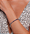Pulseira riviera cravejada de zirconia safira banho em rodio branco - Imagem 2