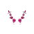 Brinco ear cuff cravejado de zirconia pink banho em rodio branco - Imagem 1