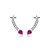Brinco ear cuff cravejado de zirconia cristal banho em rodio branco - Imagem 1