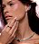 Brinco ear cuff cravejado de zirconia cristal banho em rodio branco - Imagem 2