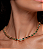 Conjunto riviera de brinco e colar cravejado de zirconia esmeralda banho em ouro 18k - Imagem 3