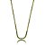 Conjunto riviera de brinco e colar cravejado de zirconia esmeralda banho em ouro 18k - Imagem 3