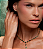 Conjunto riviera  gravata brinco e colar cravejado de zirconia esmeralda banho em ouro 18k - Imagem 5