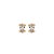 Conjunto riviera de brinco e colar cravejado de zirconia pink banho em ouro 18k - Imagem 4