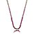 Conjunto riviera de brinco e colar cravejado de zirconia pink banho em ouro 18k - Imagem 3