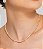 Conjunto riviera de brinco e colar cravejado de zirconia cristal banho em ouro 18k - Imagem 3